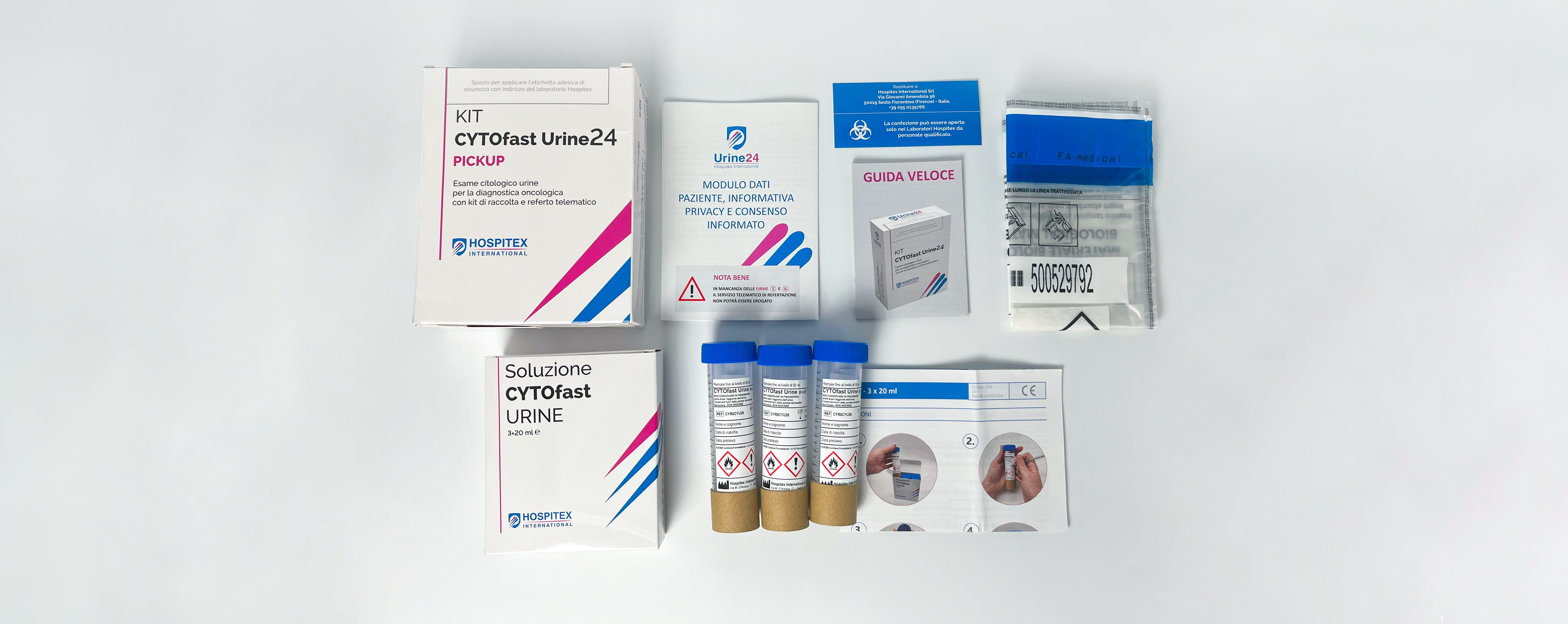 Scatola Completa Kit CYTOfast Urine24 Pickup